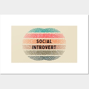 Social introvert Posters and Art